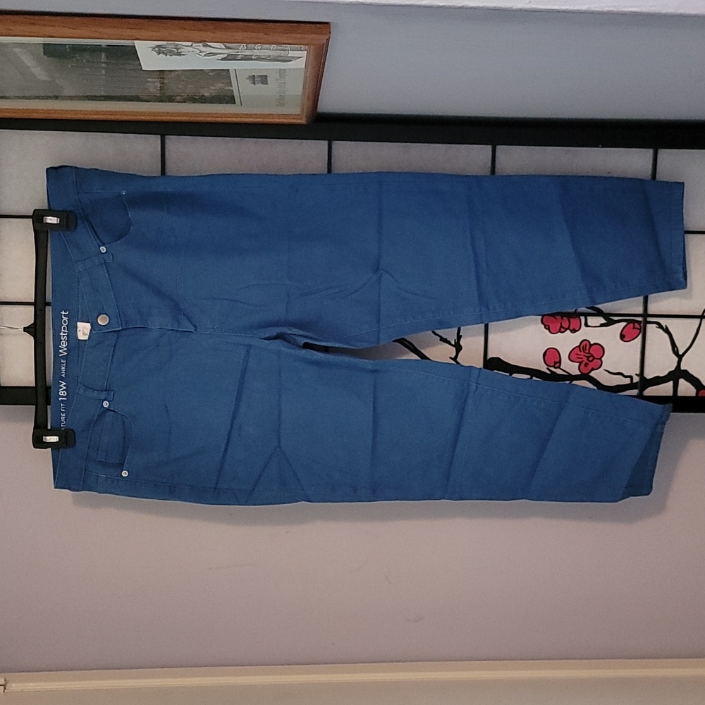 Blue Soft Curvy Fit Skinny Jeans 18W